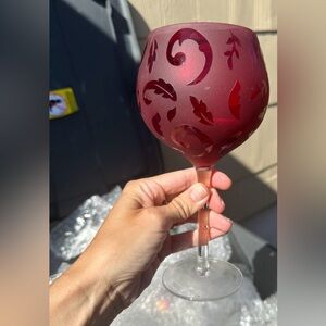 Coldwater Creek Red Decorative Wine Glass & other styles